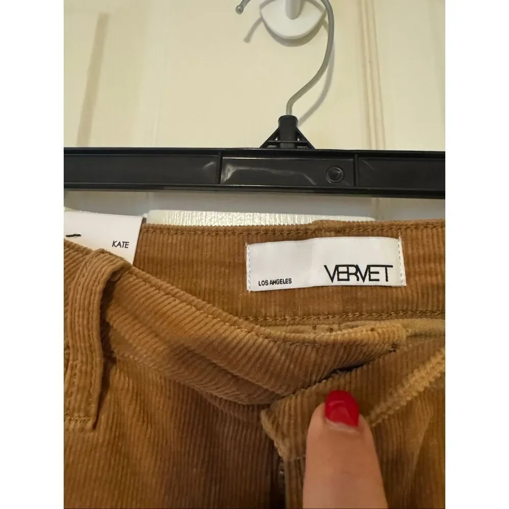 VERVET corduroy barrel jeans
